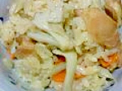 【お肉もバッチリ】鶏肉の照焼きと舞茸で炊き込みご飯